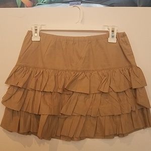 Khaki Ruffle Ralph Lauren skirt